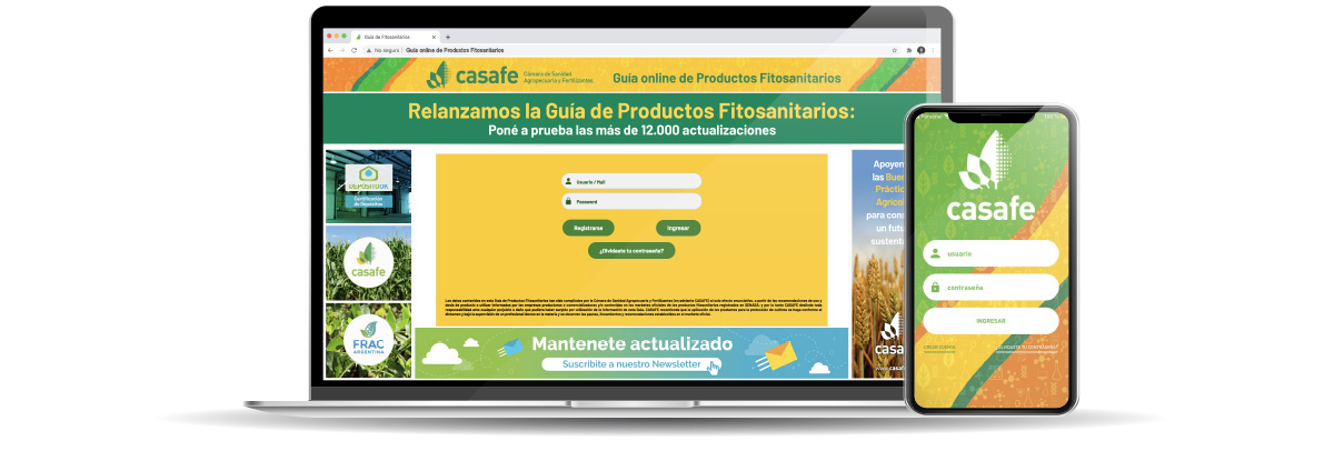 nueva guía online de productos fitosanitarios de casafe